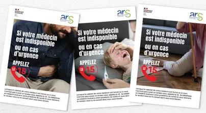Si votre médecin est indisponible, ou en cas d’urgence, appelez le 15