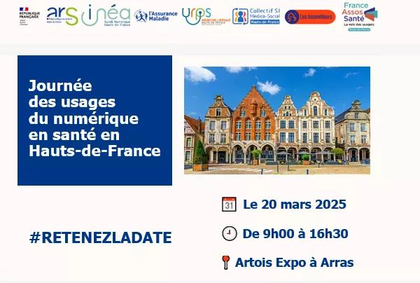 Invitation pour la journée des usages du numérique en santé en Hauts-de-france