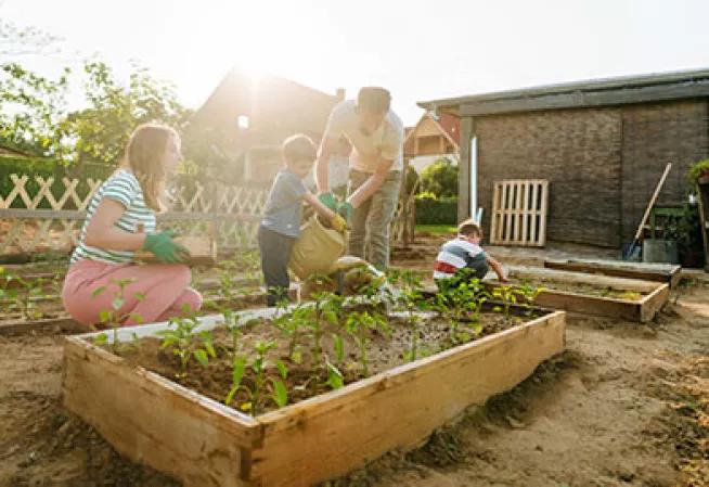 jardinage en famille