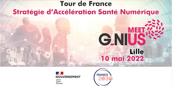 Tour de France Santé numérique étape le 10 mai 2022 à Lille site Eurasanté 70 rue du Dr Yersin, 59120 Loos