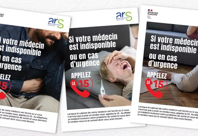 Si votre médecin est indisponible, ou en cas d’urgence, appelez le 15